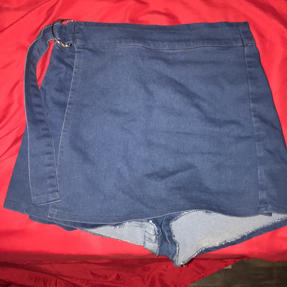 Denim skort